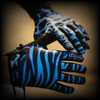 Core Glove - Skin Blue/Black